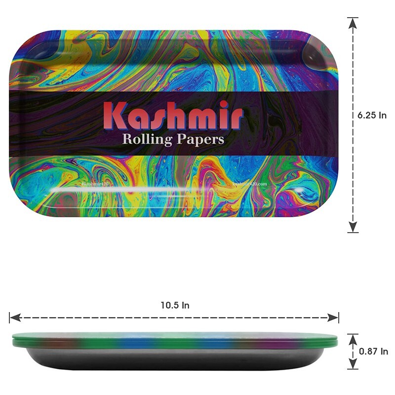 Kashmir Rolling Trays Multipurpose Metal Tray Perfect for Serving Set of 3 Count