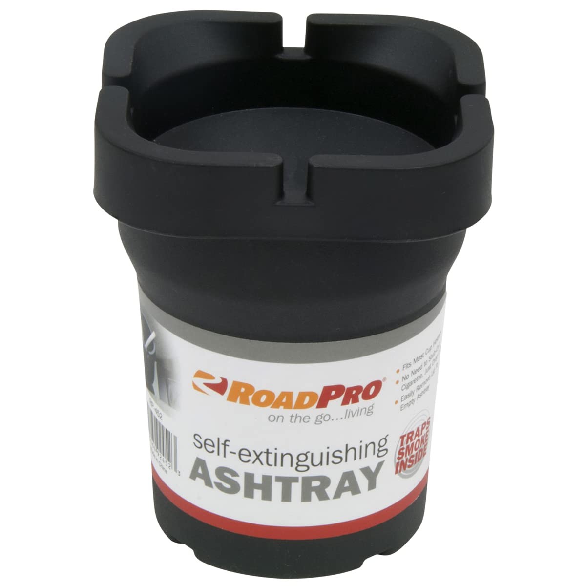RoadPro RP-452 Small Self-Extinguishing Ashtray – Colors May Vary