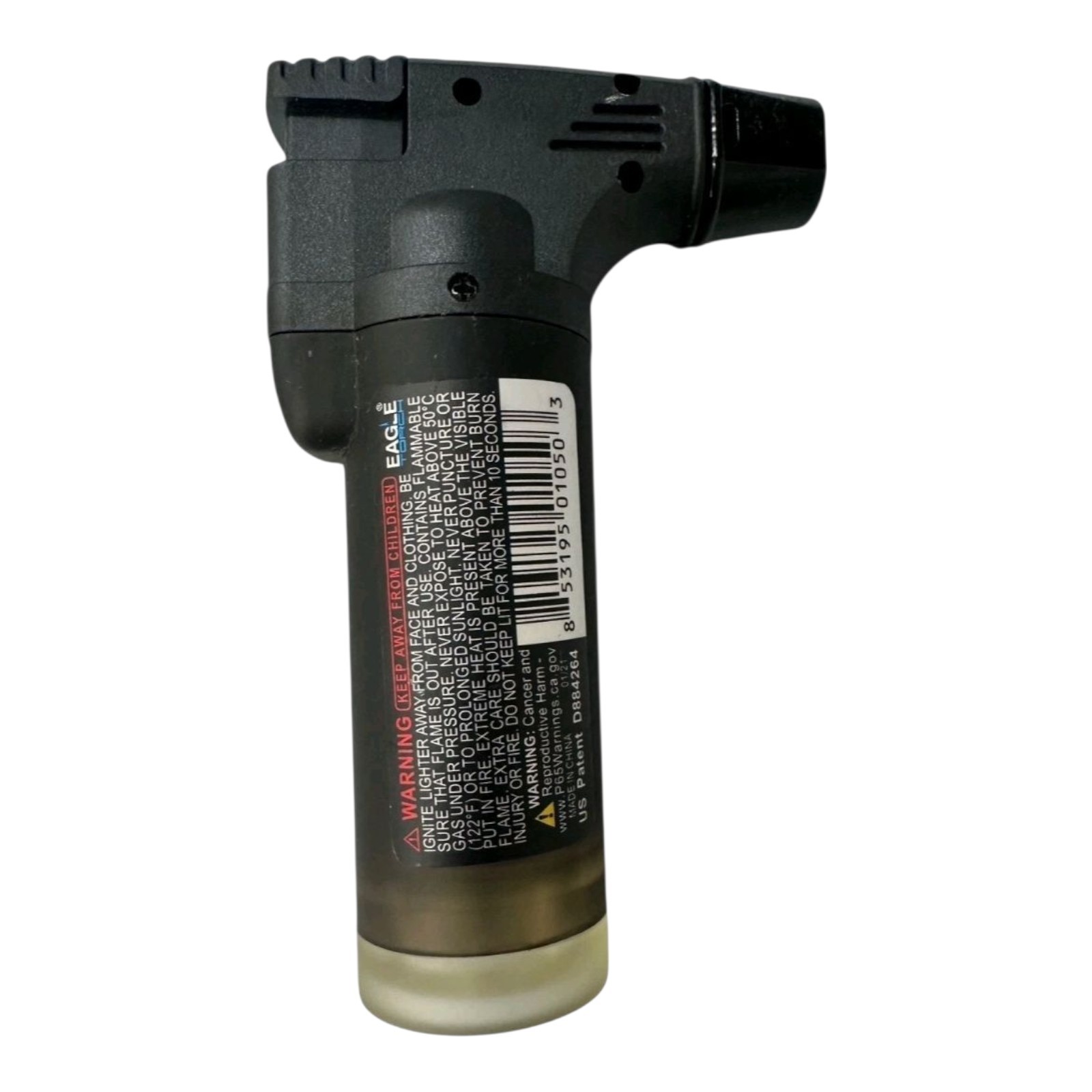 Eagle Jet Torch Gun Lighter Adjustable Flame Windproof Butane Refillable – BLACK