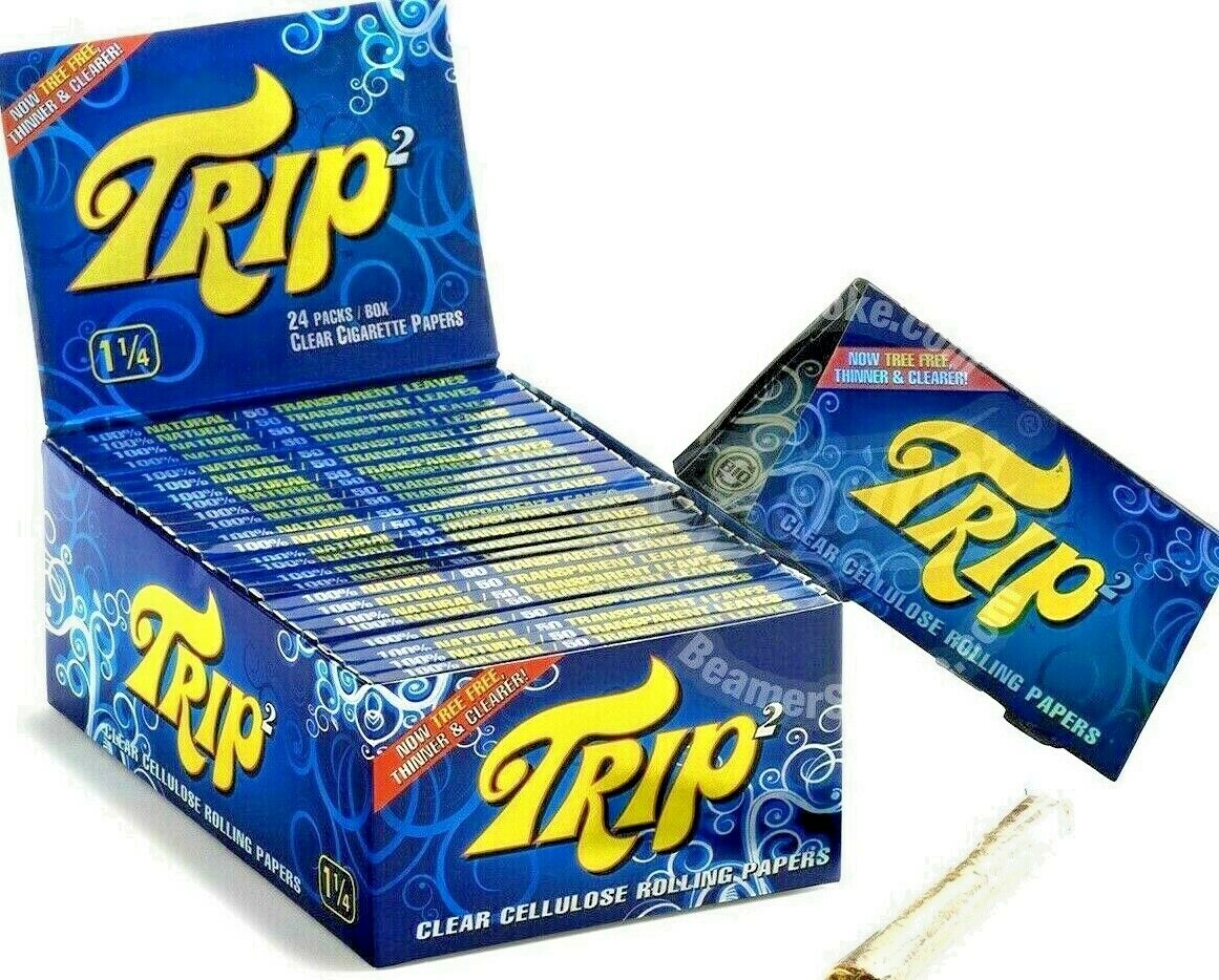 4x Trip 2 Rolling Papers 1 1/4 Trip2 50/Lvs Best Price! USA Shipped