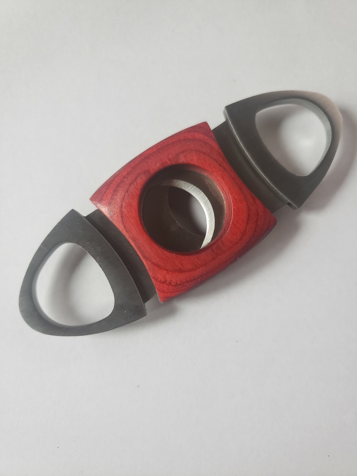 The Humidor Shop Cigar Cutter Mahogany Stainless Steel