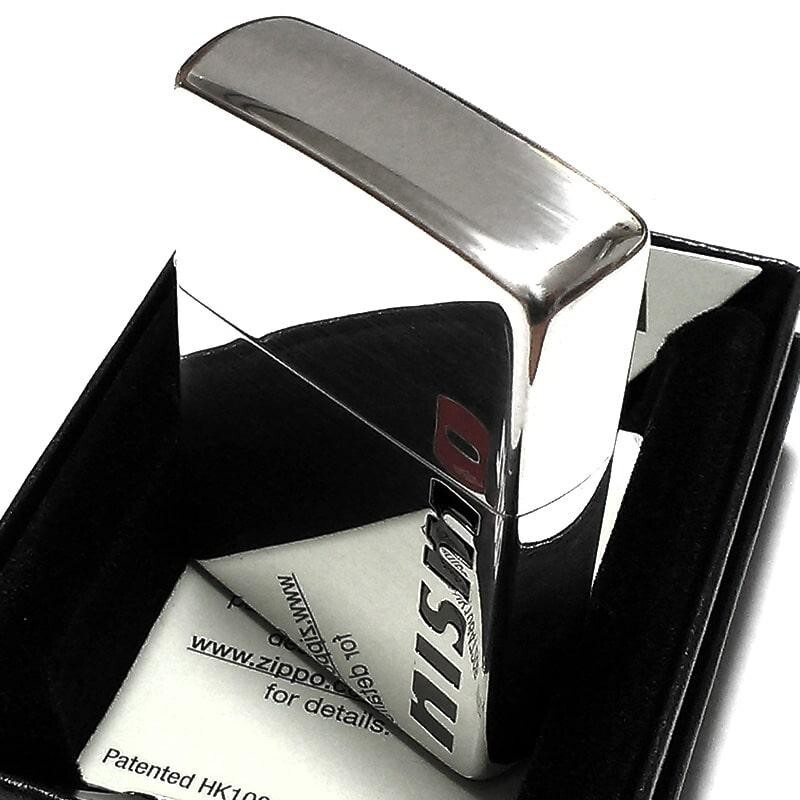 Zippo NISSAN NISMO Logo New Version Etching Silver Plating Red Japan Limited