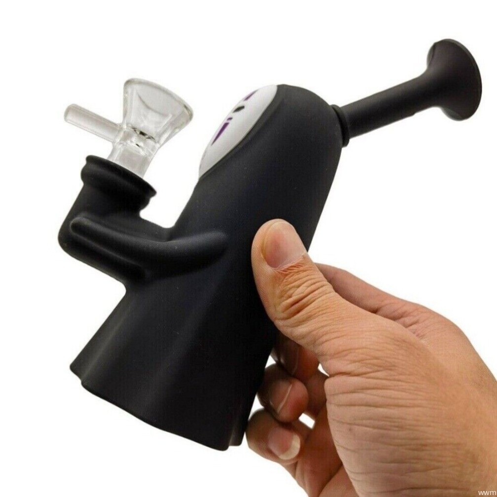 6.2 Inch Faceless Man Silicone Hookah Water Pipe Smoking Bong Pipe+14mm Bowl