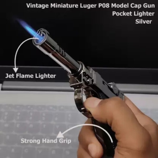 2024 NEW design Windproof Pistol Shaped Gun Lighter Butane Torch Lighter