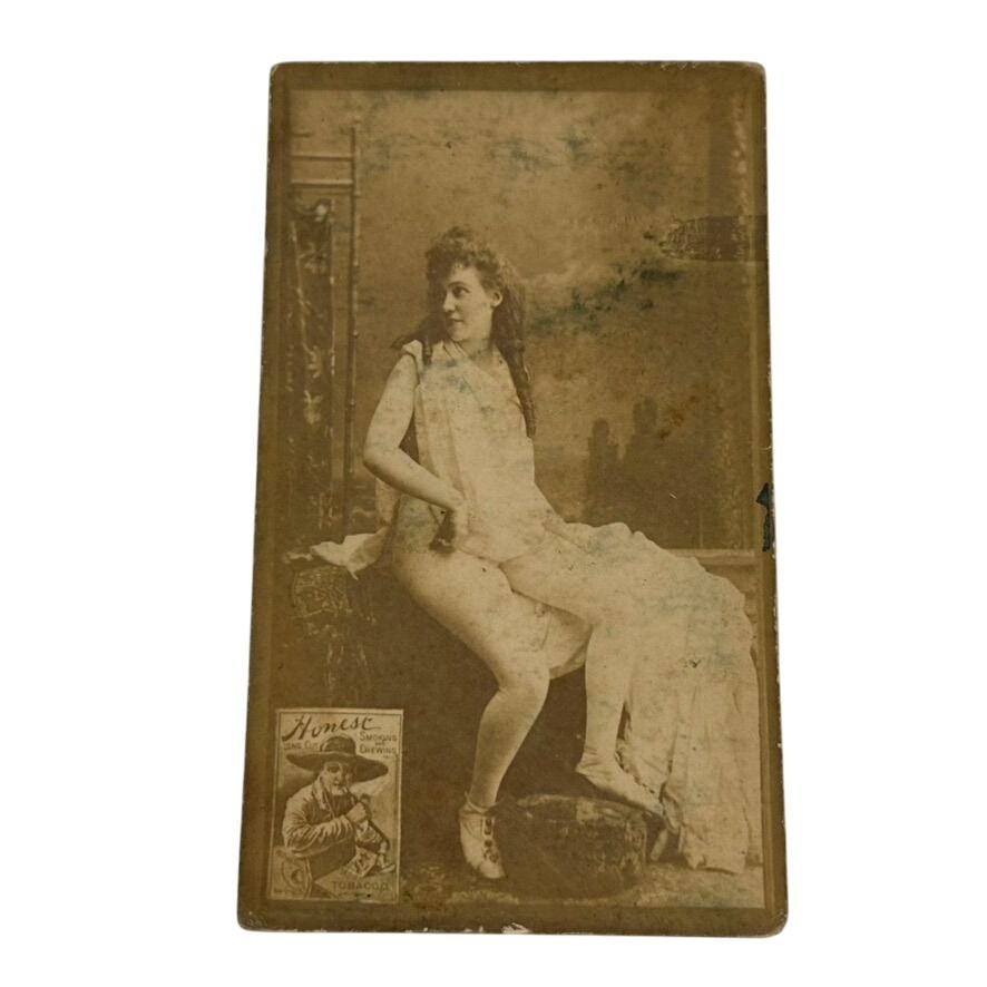 Dukes Honest Long Cut Tobacco Cigarettes TRADING CARD Actress in Costume