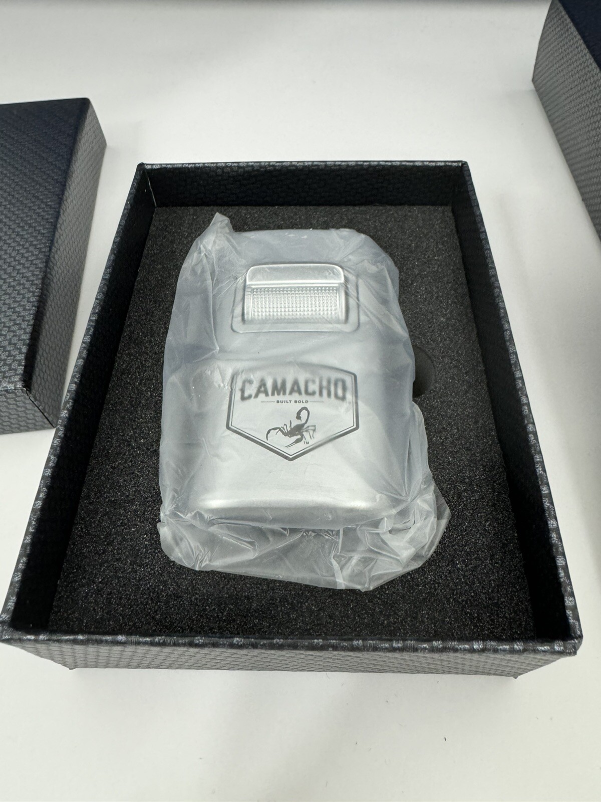 Lotus Brawn T7 Table Top Quad Cigar Torch Lighter – Chrome – Camacho – New