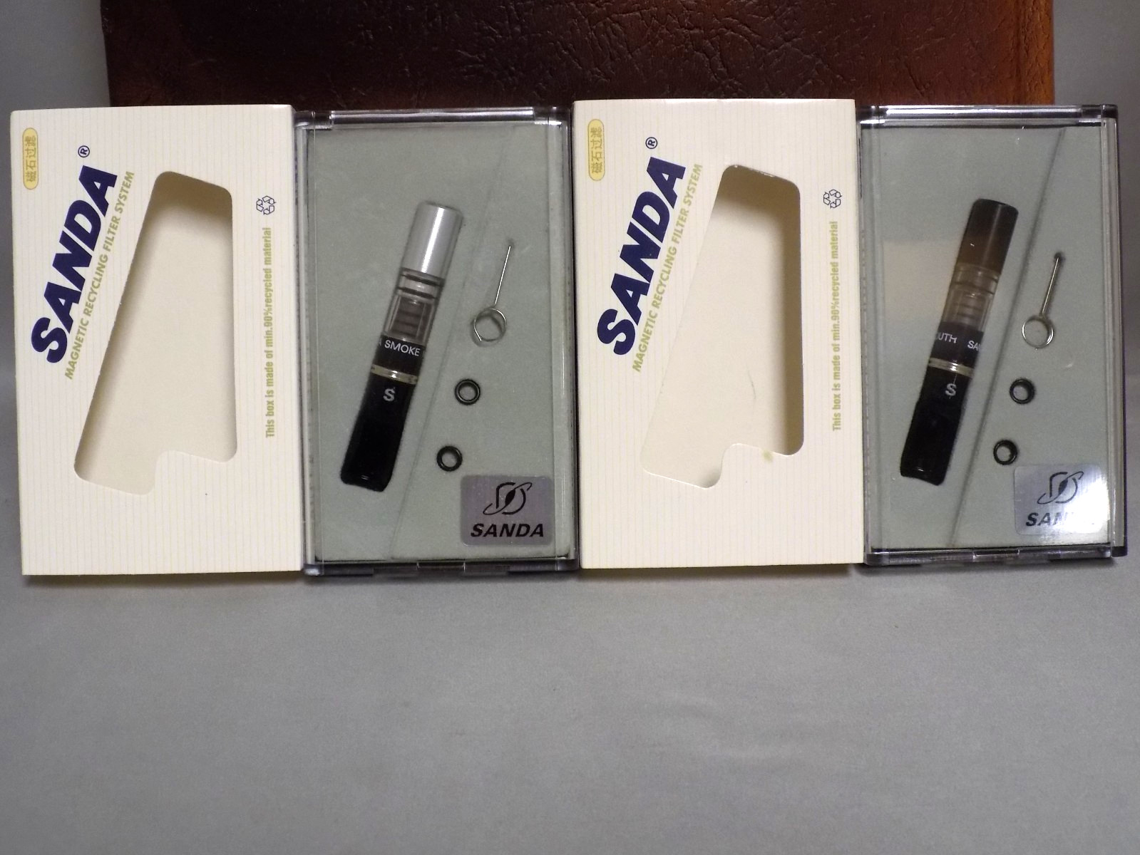 SANDA MAGNETIC RECYCLING FILTER SYSTEM CIGARETTE HOLDER ELIMINATES TAR & NIC NOS