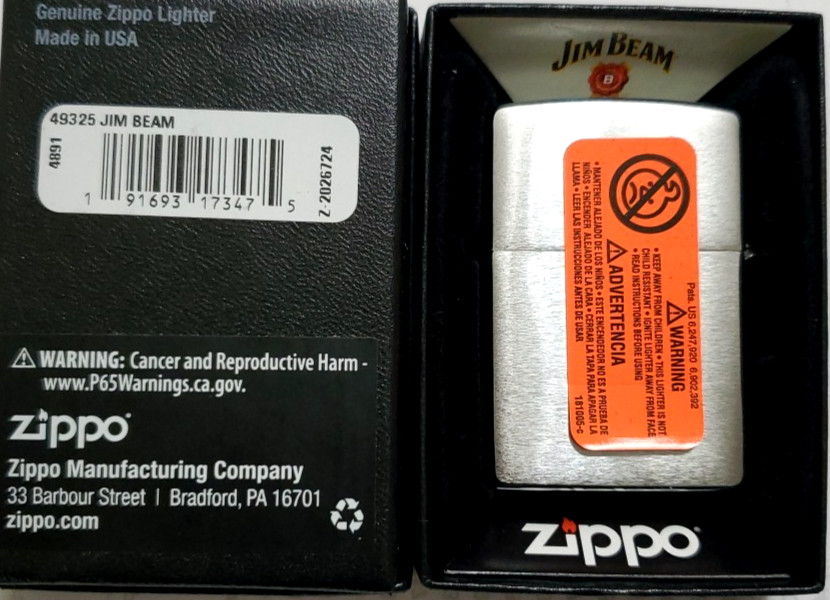 Zippo Lighter Jim Beam 49325 #64