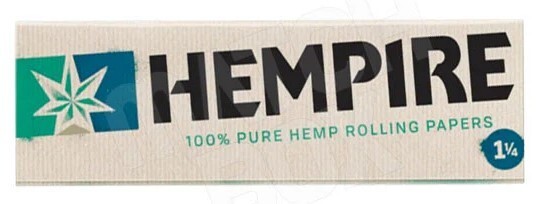 Hempire 1 1/4 Rolling Papers Pure Hemp 50Lvs 1/PK ECONOMY Pack USA SHPD