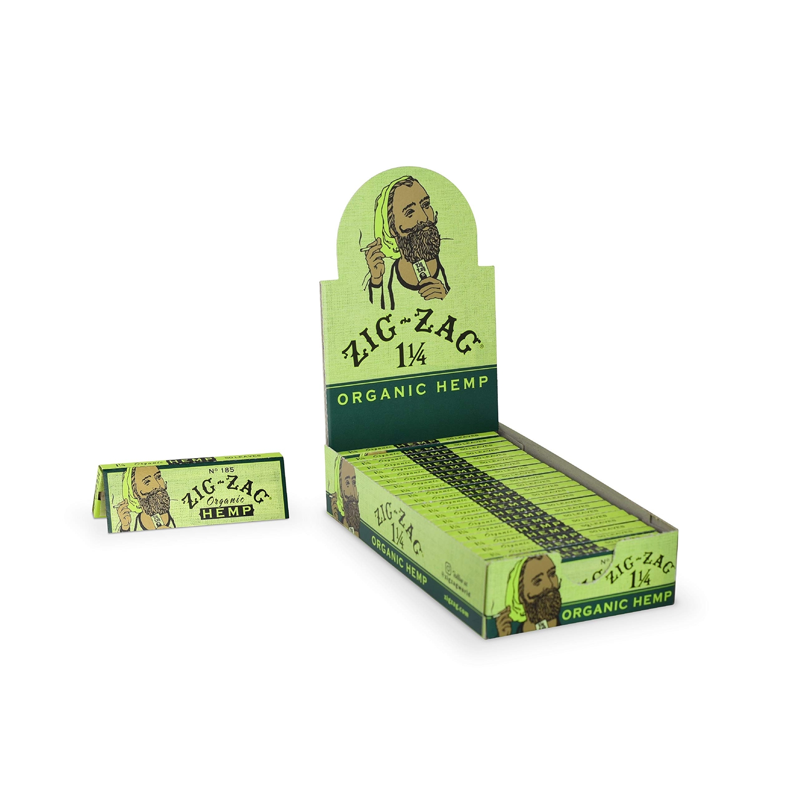 Zig Zag Hemp Rolling Papers 24 Pack Slow Burn Natural Vegan Friendly 114 Size