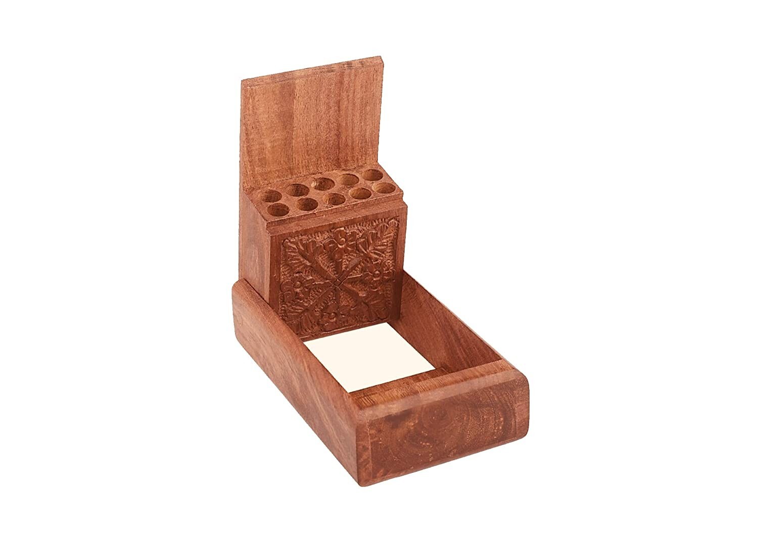 Sheesham Wood Pocket Cigarette Case Holder Stand Perfect to Keep 10 Cigarettes