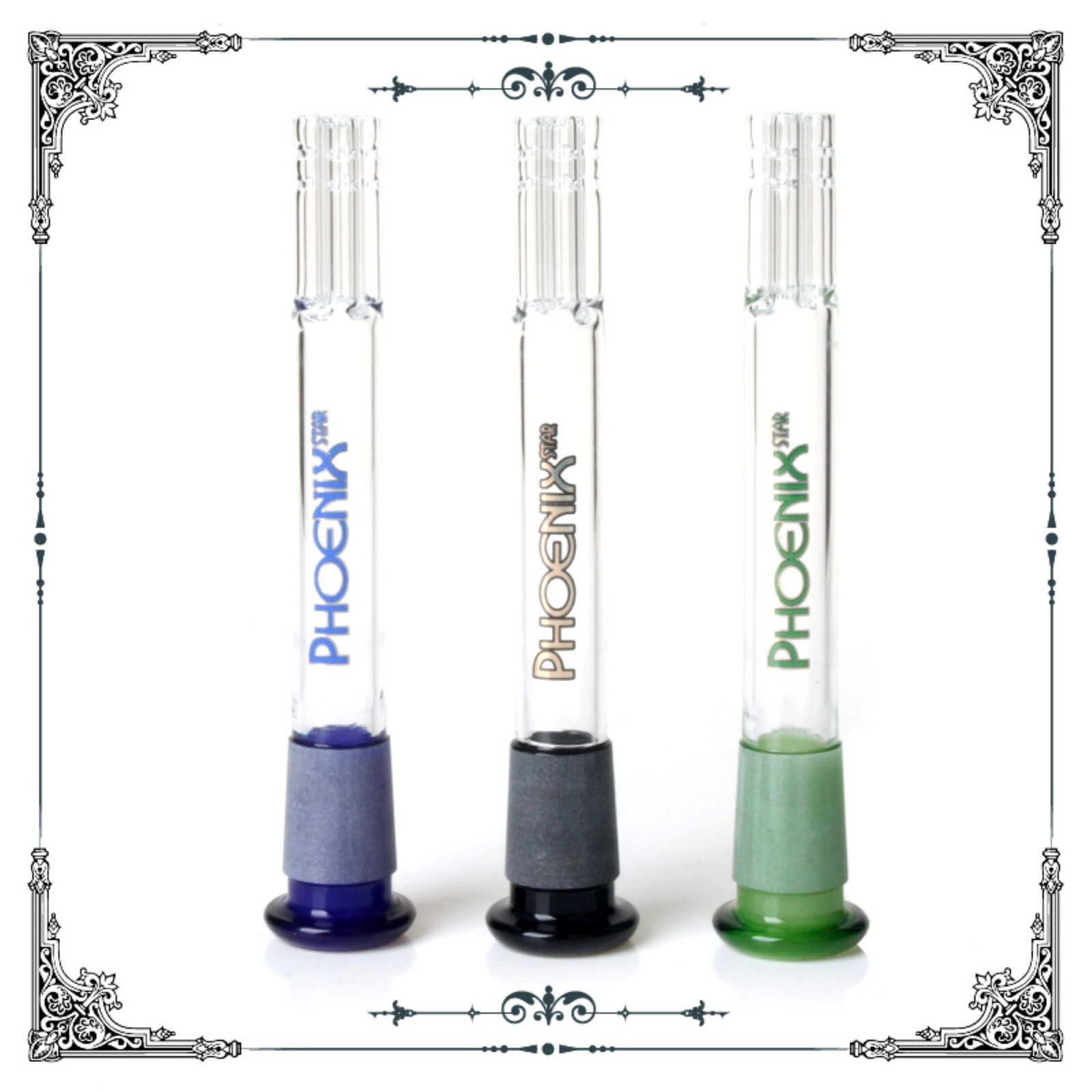 Downstem 4.5″ Overall 3.5″ + 1″ Top 5 Arm Perc 14mm PHOENIX STAR