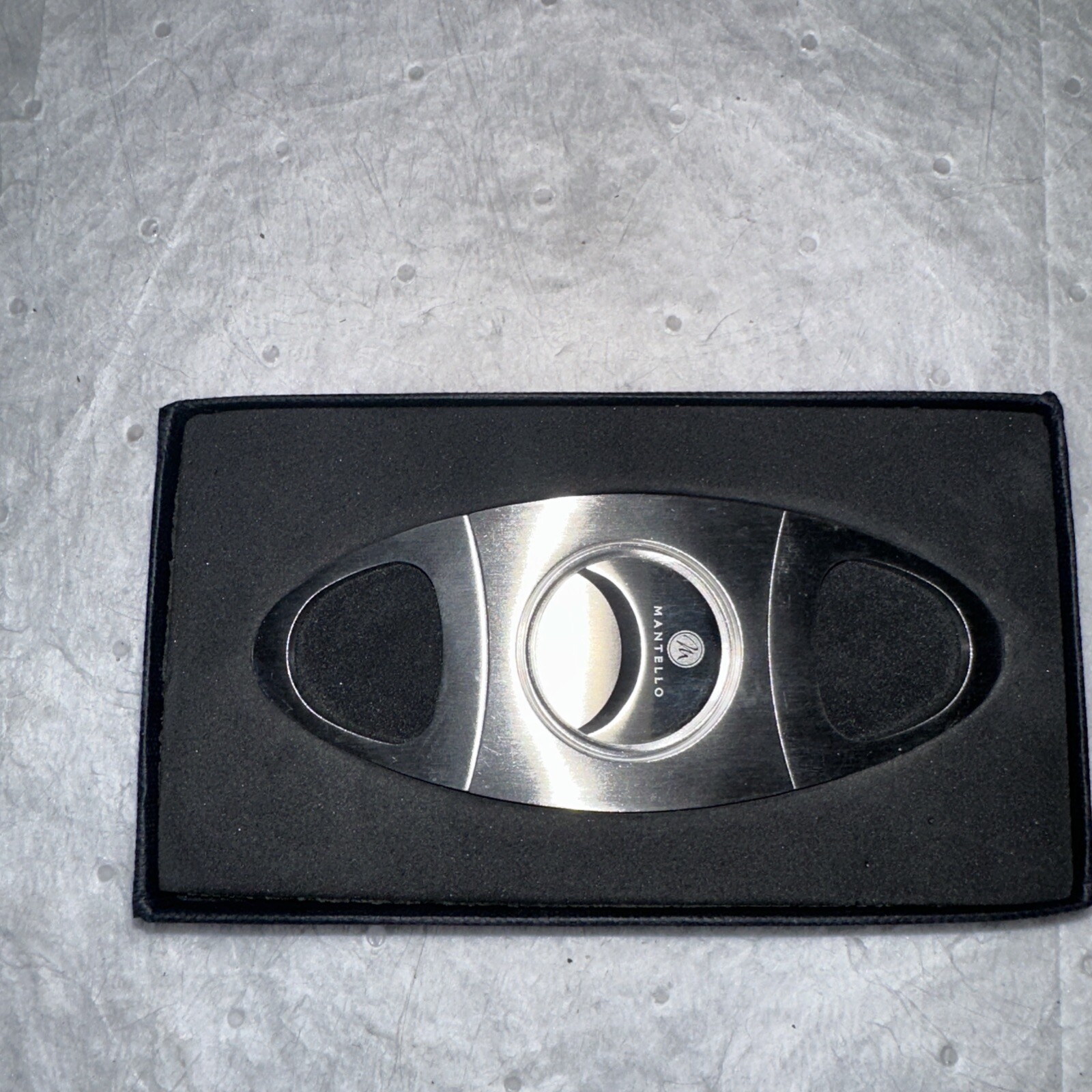 Mantello Double Blade Stainless Steel Cigar Cutter