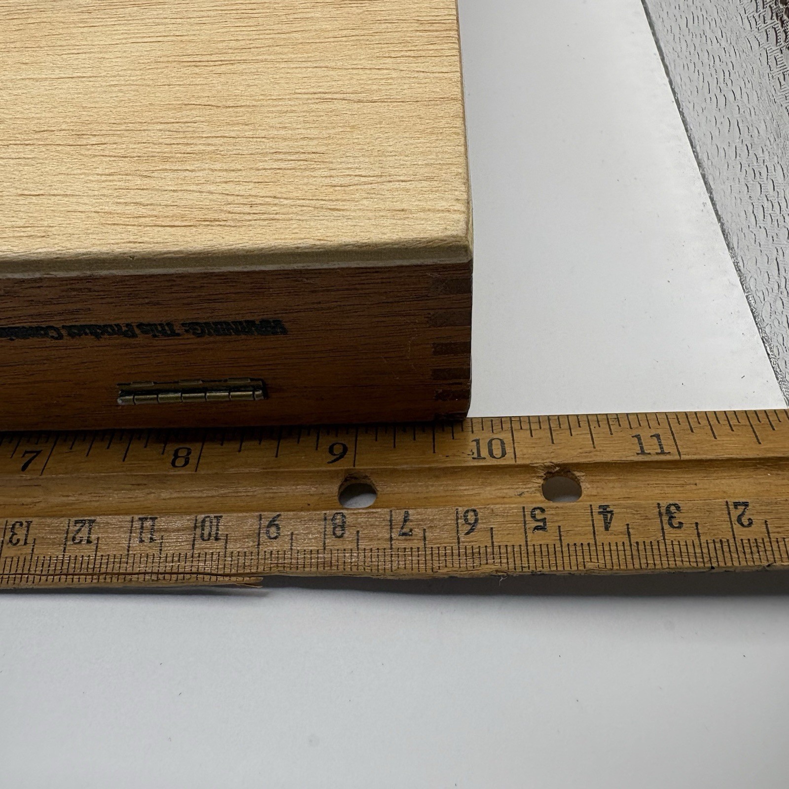 Onyx No. 646 Vintage Empty Cigar Wood Box Dominican Republic Dovetail Wooden