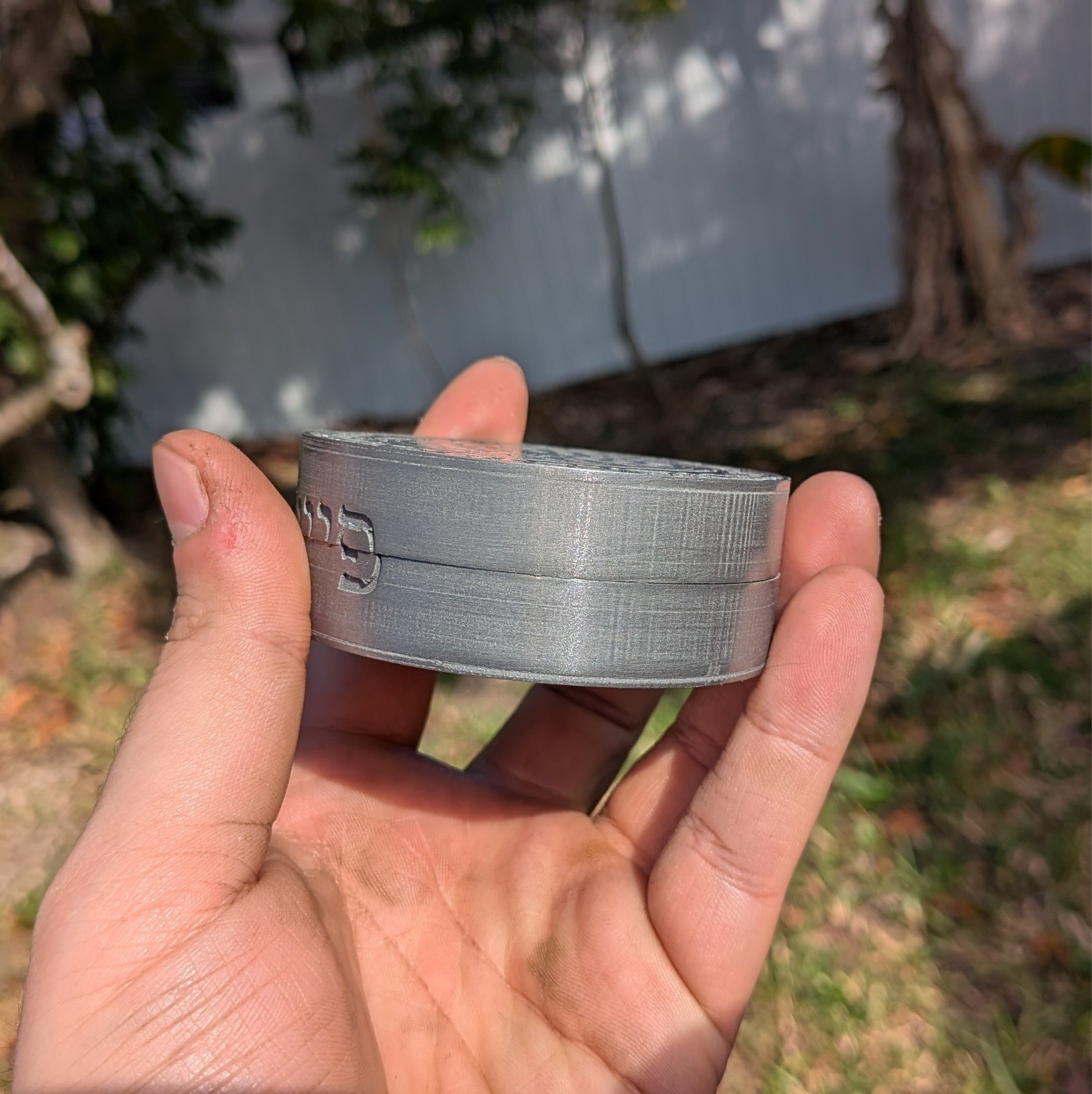 CUSTOMIZABLE Steel/Brass Magnetic Snuff, Snus Can – Jerusalem Pomagranate