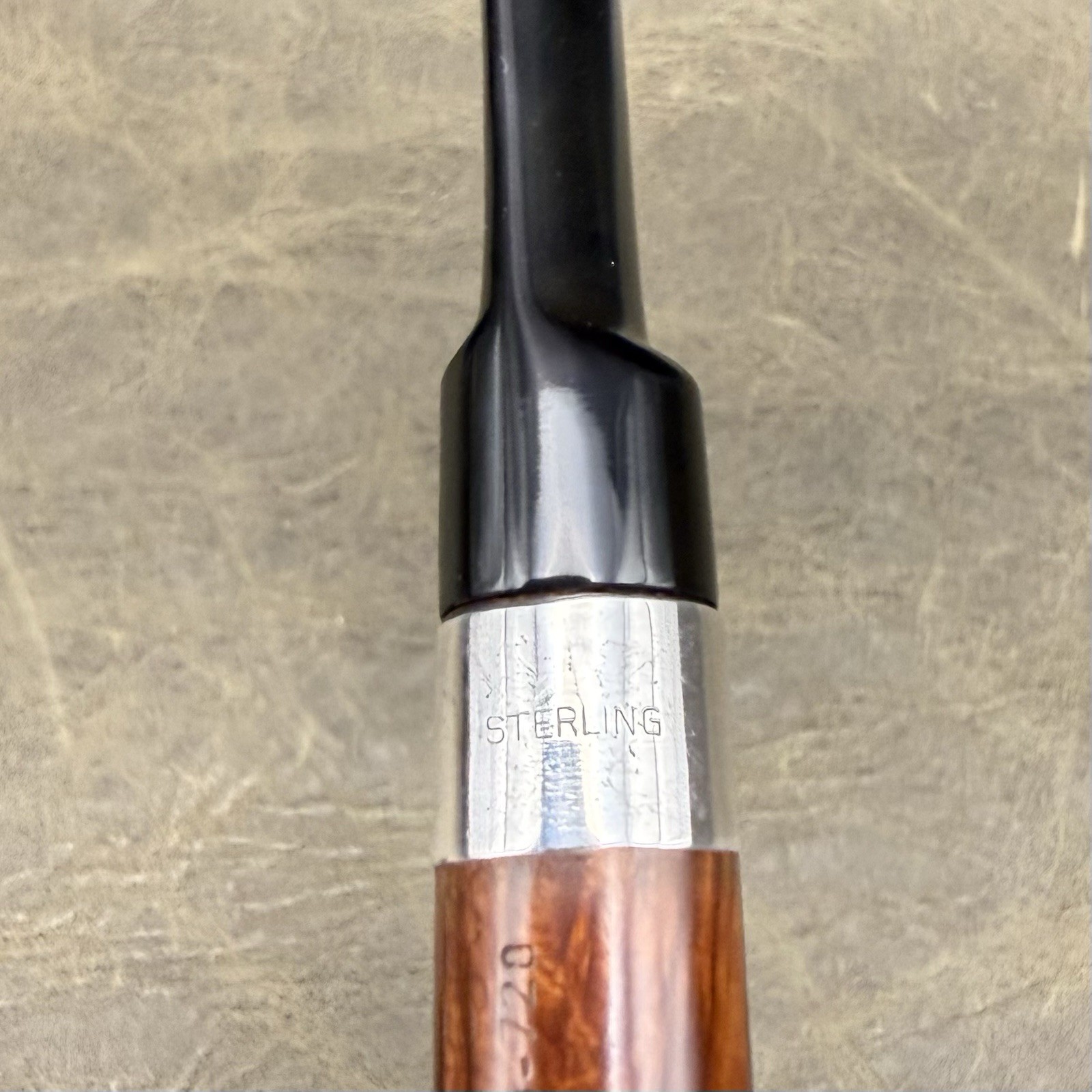Amphora X-tra 728 Briar Pipe w/ Sterling Silver Band – Holland – TBBE Certified