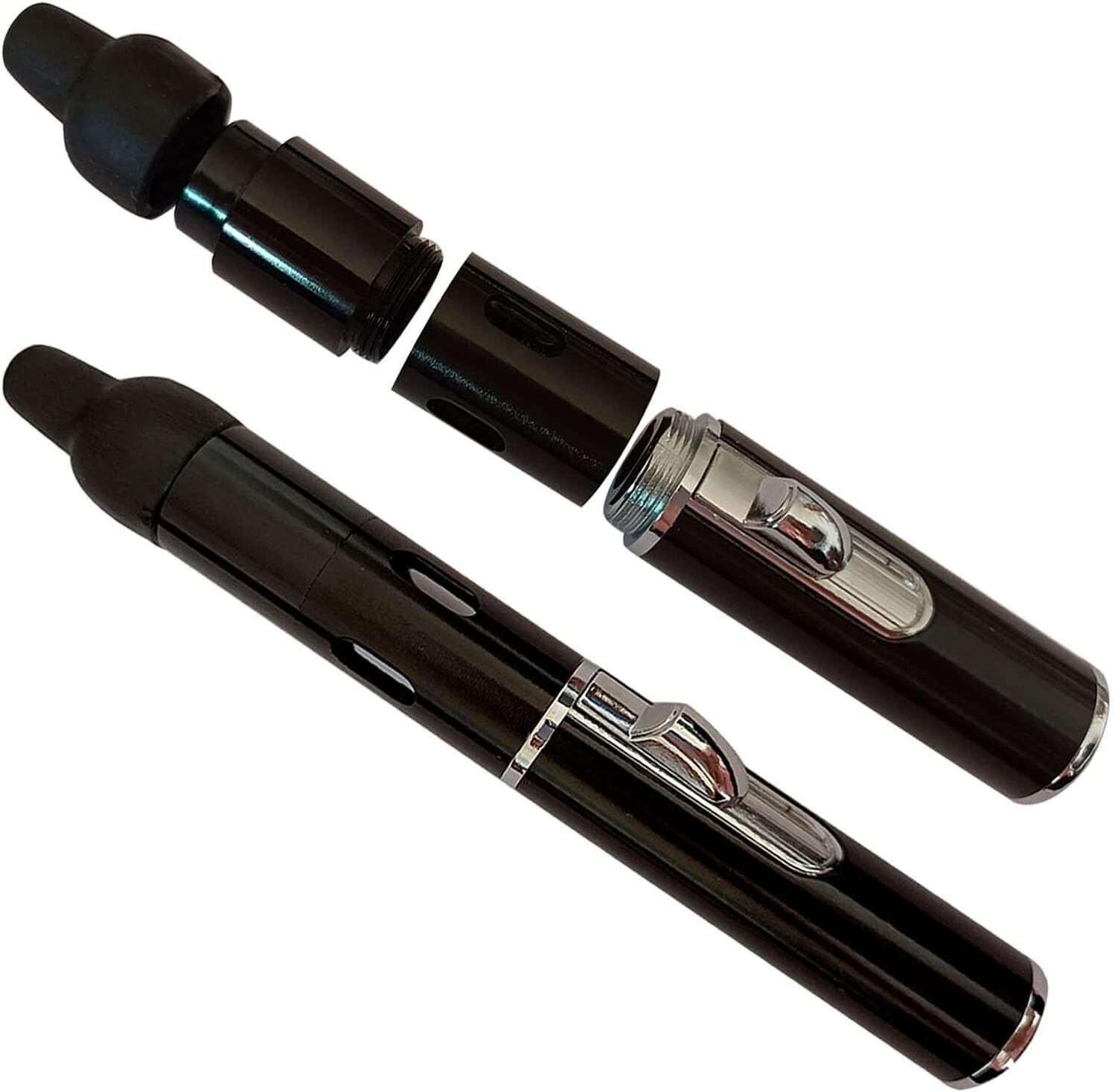2-in-1 Windproof Click Butane Refillable Torch Lighter Click Tobacco Pipe USA