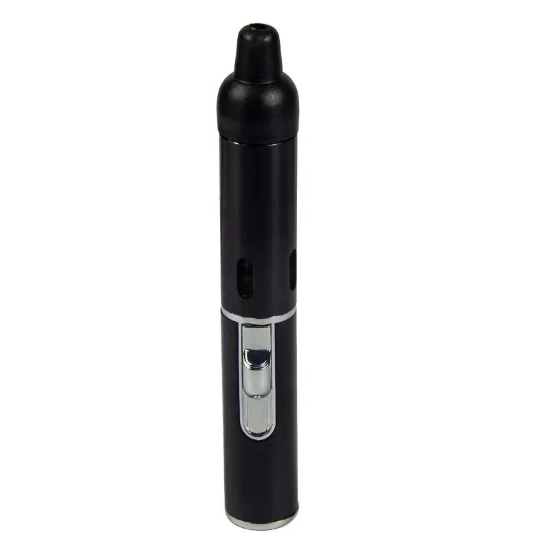 2-in-1 Windproof Click Butane Refillable Torch Lighter Click Tobacco Pipe 2PCS