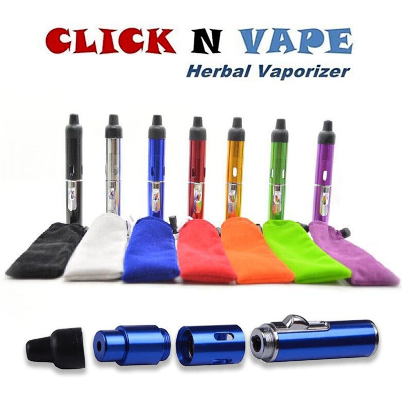 2-in-1 Windproof Click Butane Refillable Torch Lighter Click Tobacco Pipe USA