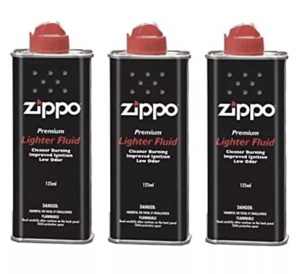 ZIPPO PETROL FUEL LIGHTER FLUID OR 6 FLINTS OR 1 WICK – GENUINE PRODUCTS OPTIONS