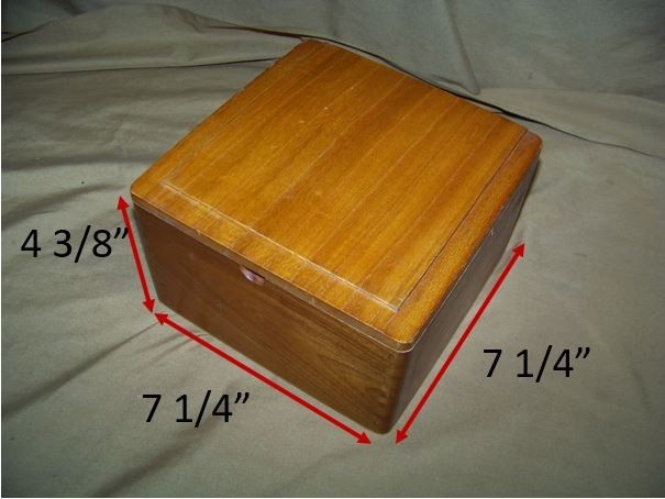 Large Wooden Empty Cigar Box