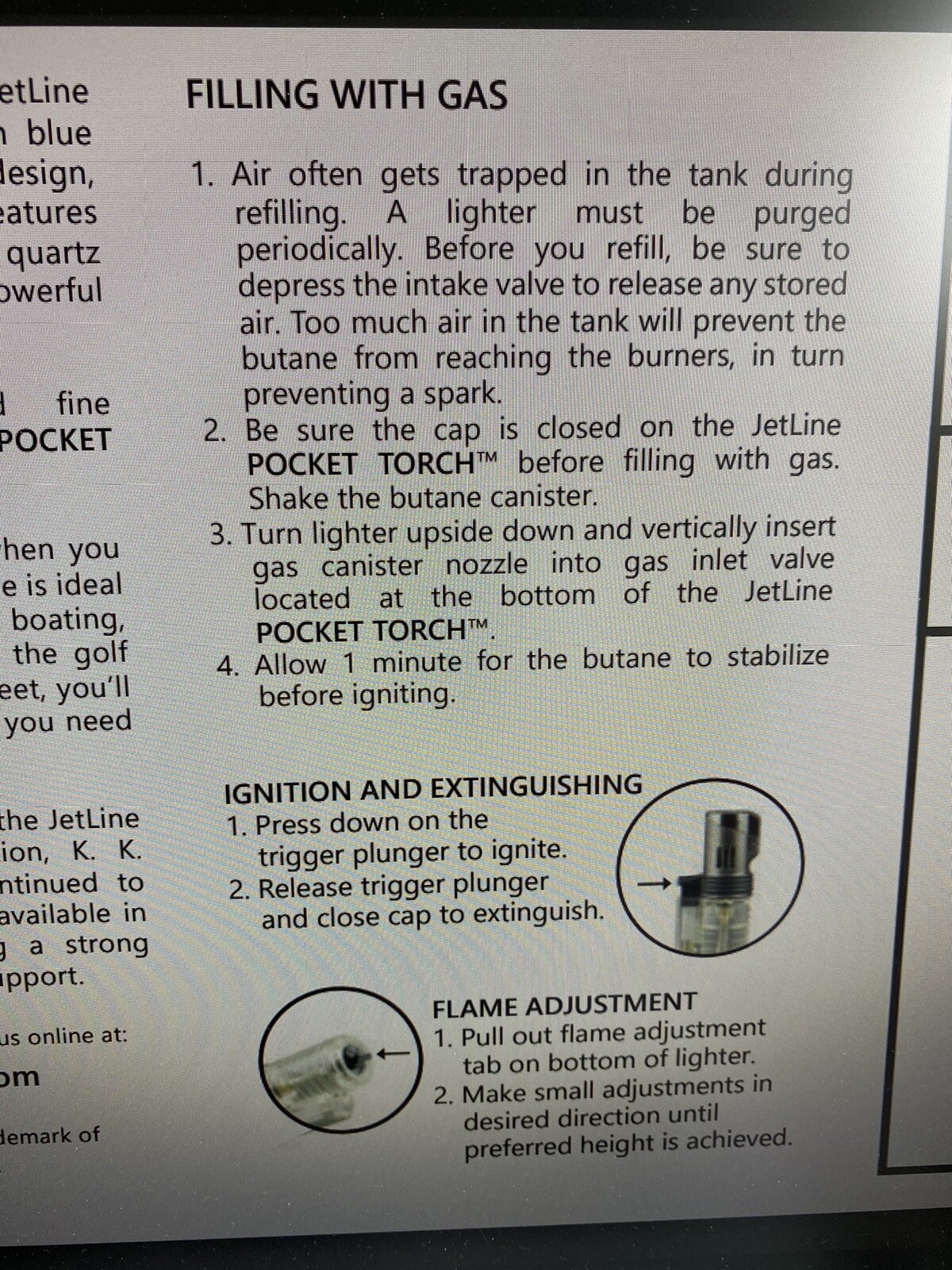 Jetline Pocket Torch Mega Jet Single Flame – Orange – New