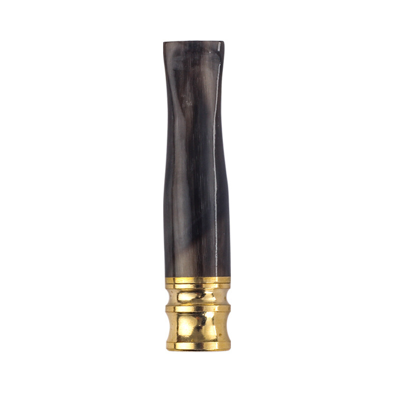 Detachable Cleaning And Reusable Portable Mini Cow Horn Cigarette Holder