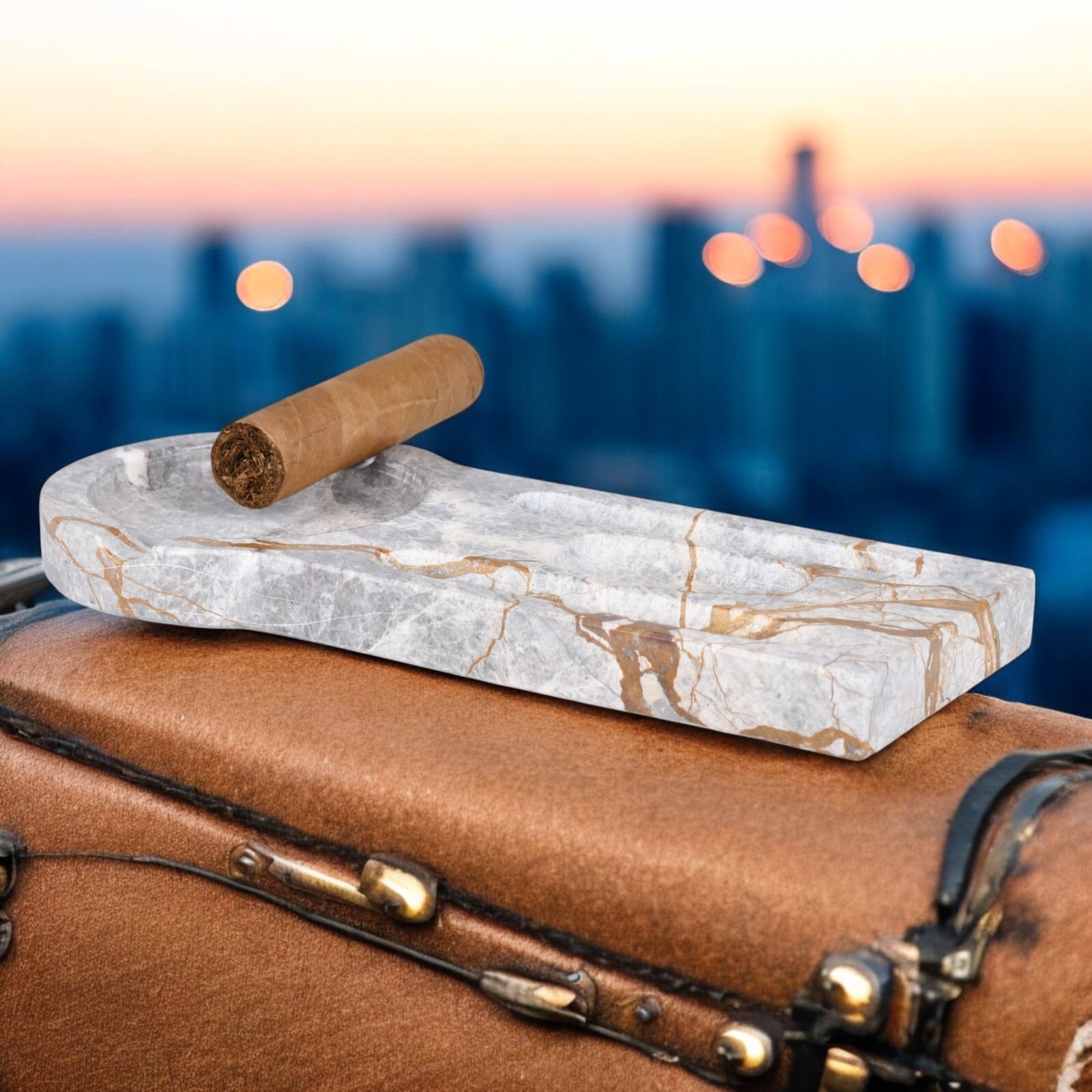 Luxury Marble Ashtray – Cigar Ashtrays Outdoor – Home Decor & Cigar Accessories