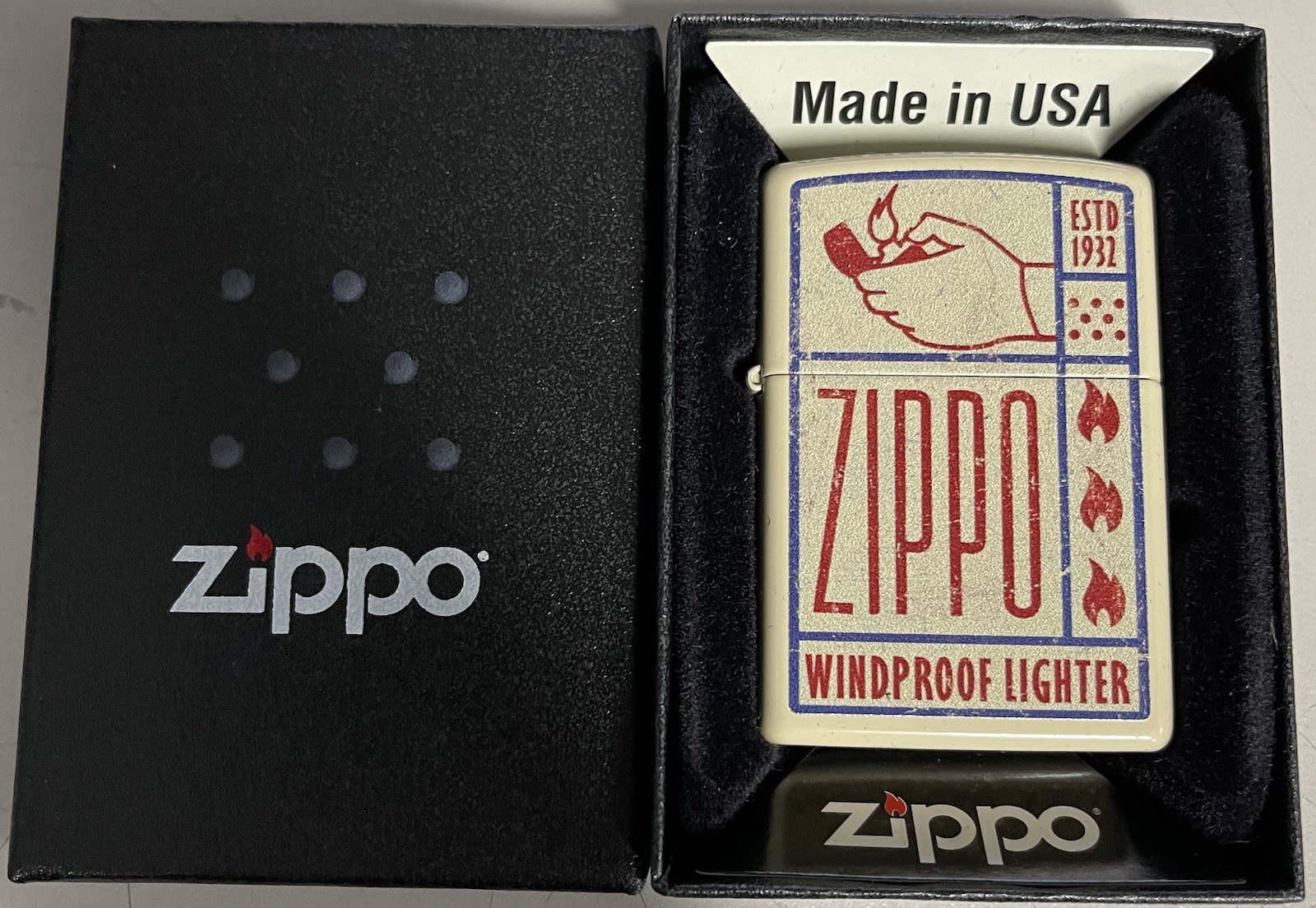 ZIPPO 2022 PLANETA WINDPROOF ZIPPO LOGO BEIGE MATTE LIGHTER SEALED IN BOX A438