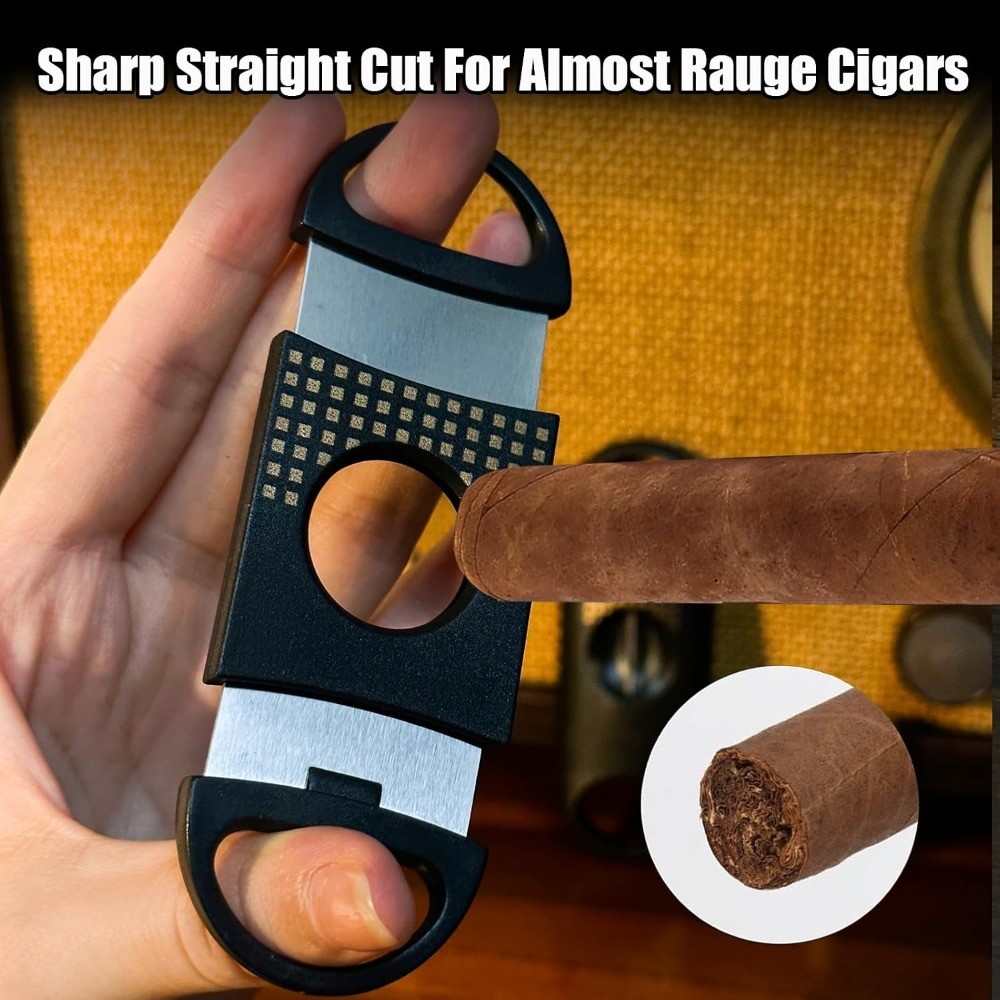 Cigar Cutter Set, with Cigar Straight Cutter, Cigar V Cutter, Cigar Punch,