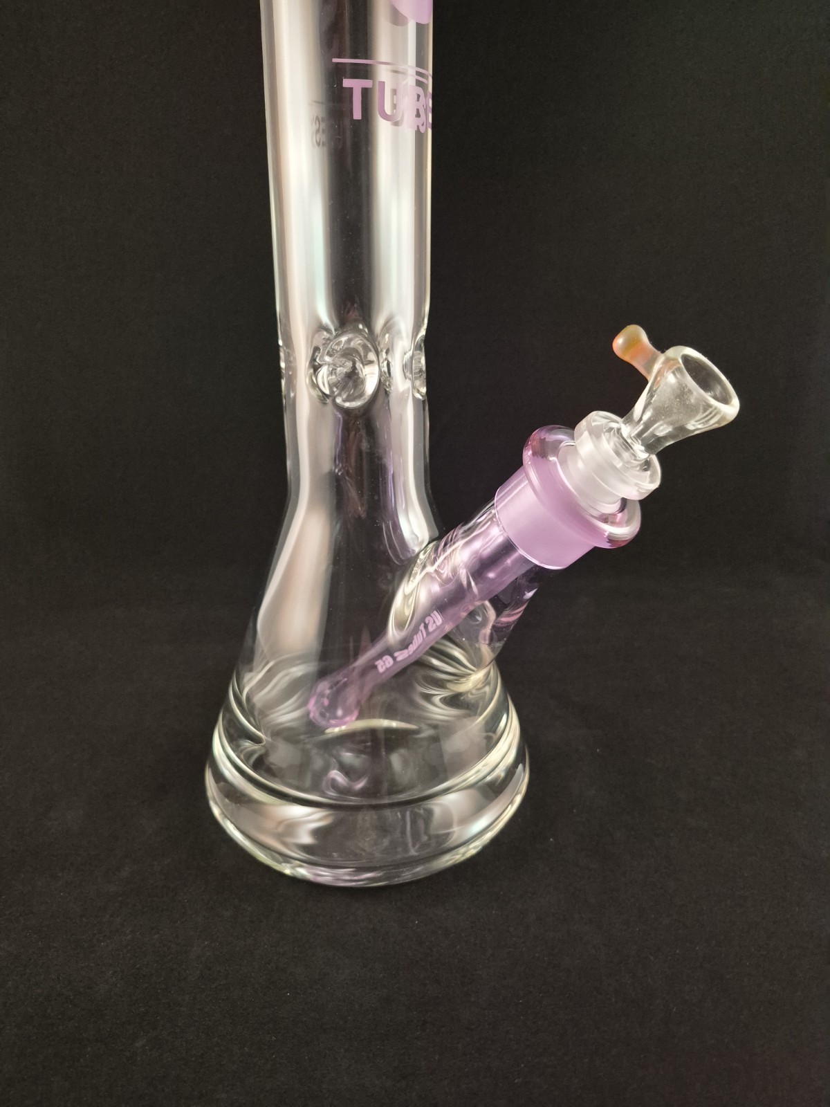 17in Purple US TUBES Glass Beaker 9mm Thick 24mm X 14mm Joint