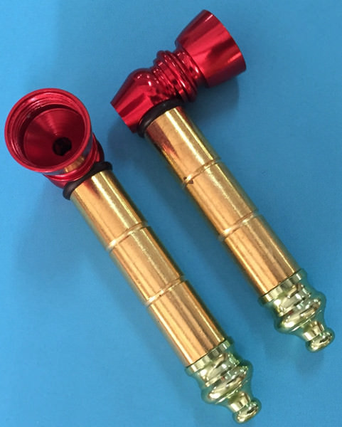 ((((set Of 2 PCS )))smoking metal pipes for tobacco