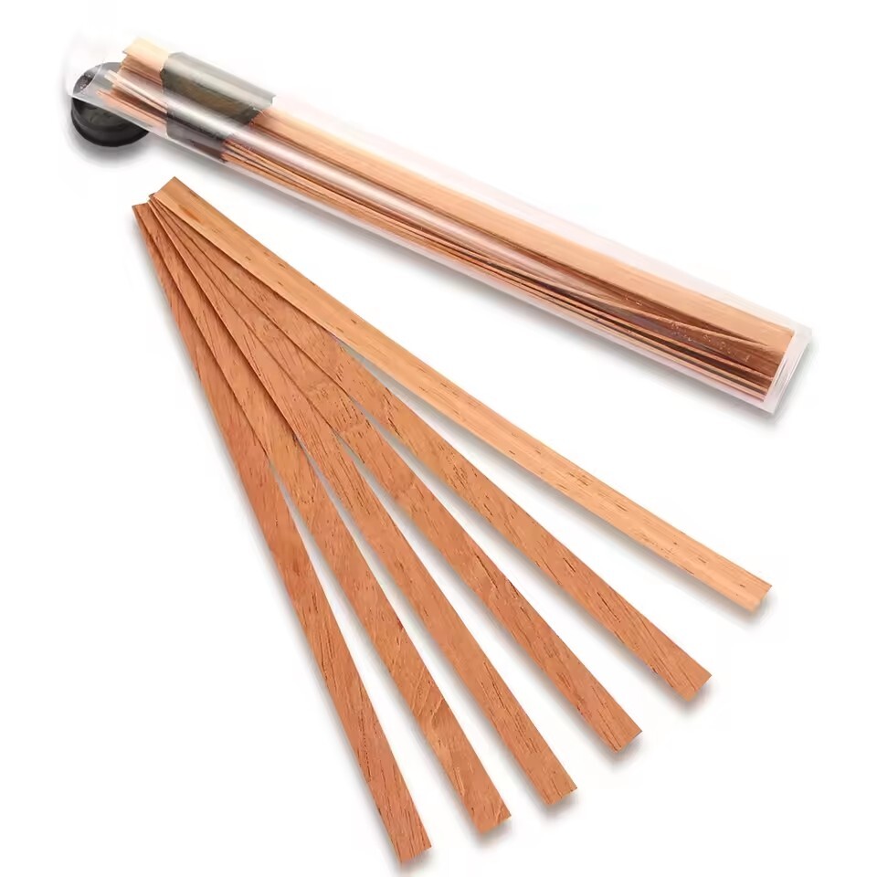 1SET Spanish Cedar Wood Spills Strips Cigar Lighter Smoking Tools Enhance Taste