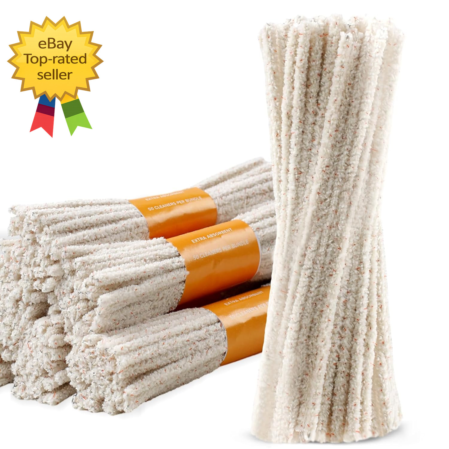 300 Pack Pipe Cleaners Pipe 6 Inch Pipe Cleaners Bulk Cotton and Plastic Pipe Cl