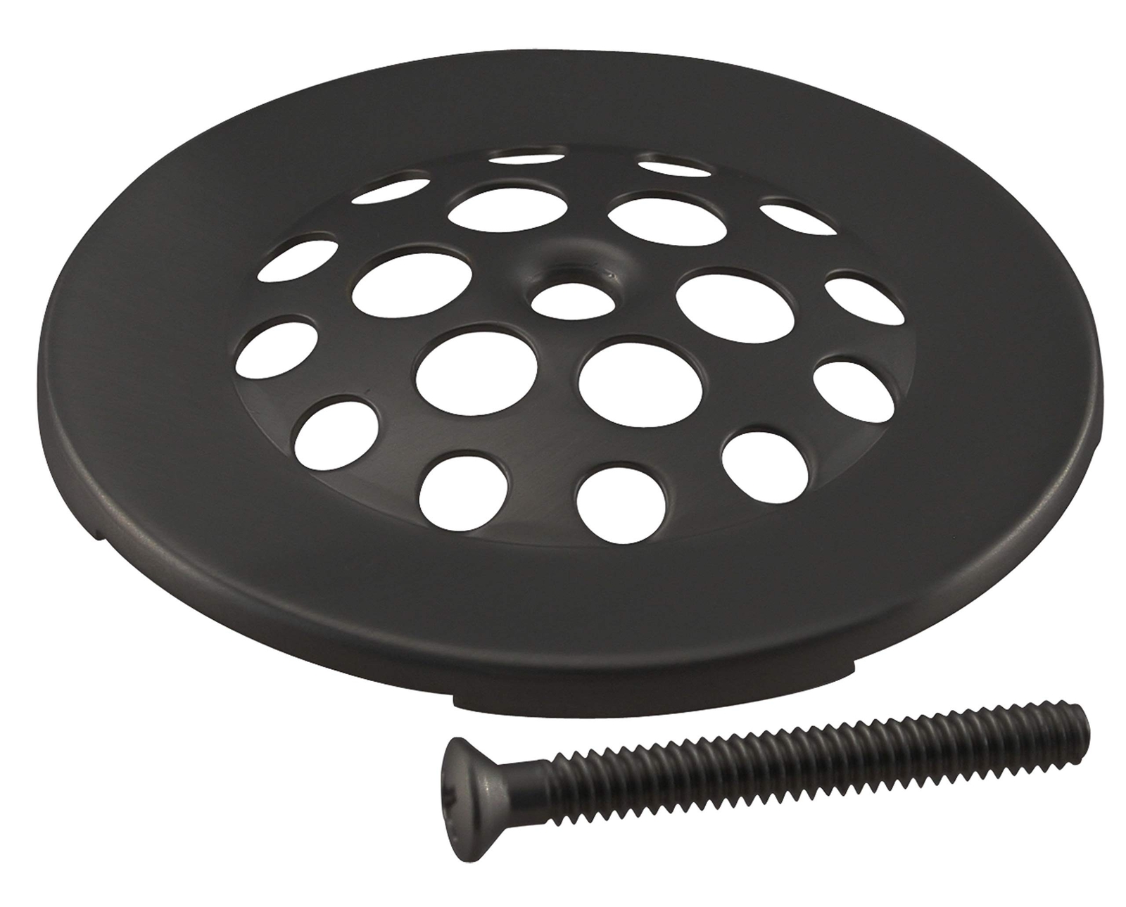 Westbrass Beehive Grid Tub Trim Grate with Trip Lever Faceplate, Oil Rubbed B…