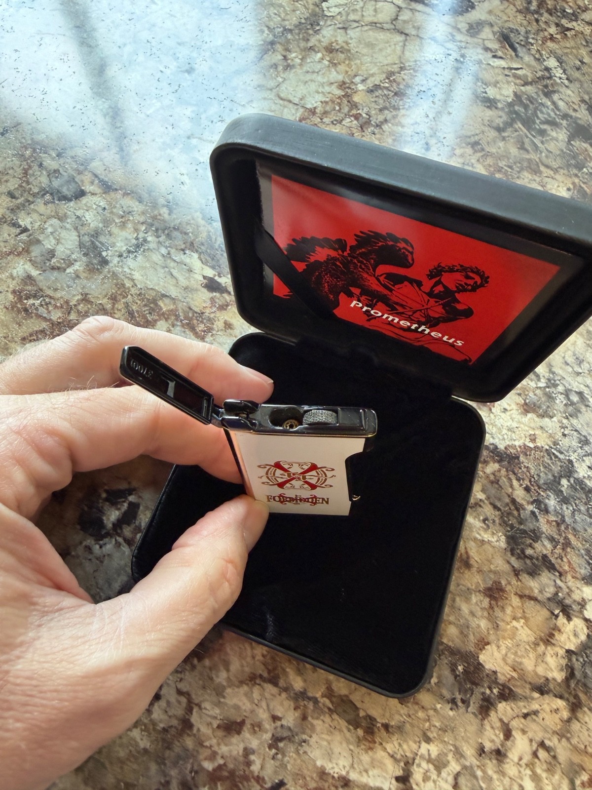 Arturo Fuente Opus X Rare Black Single Flame Torch Retro by Prometheus 133/600