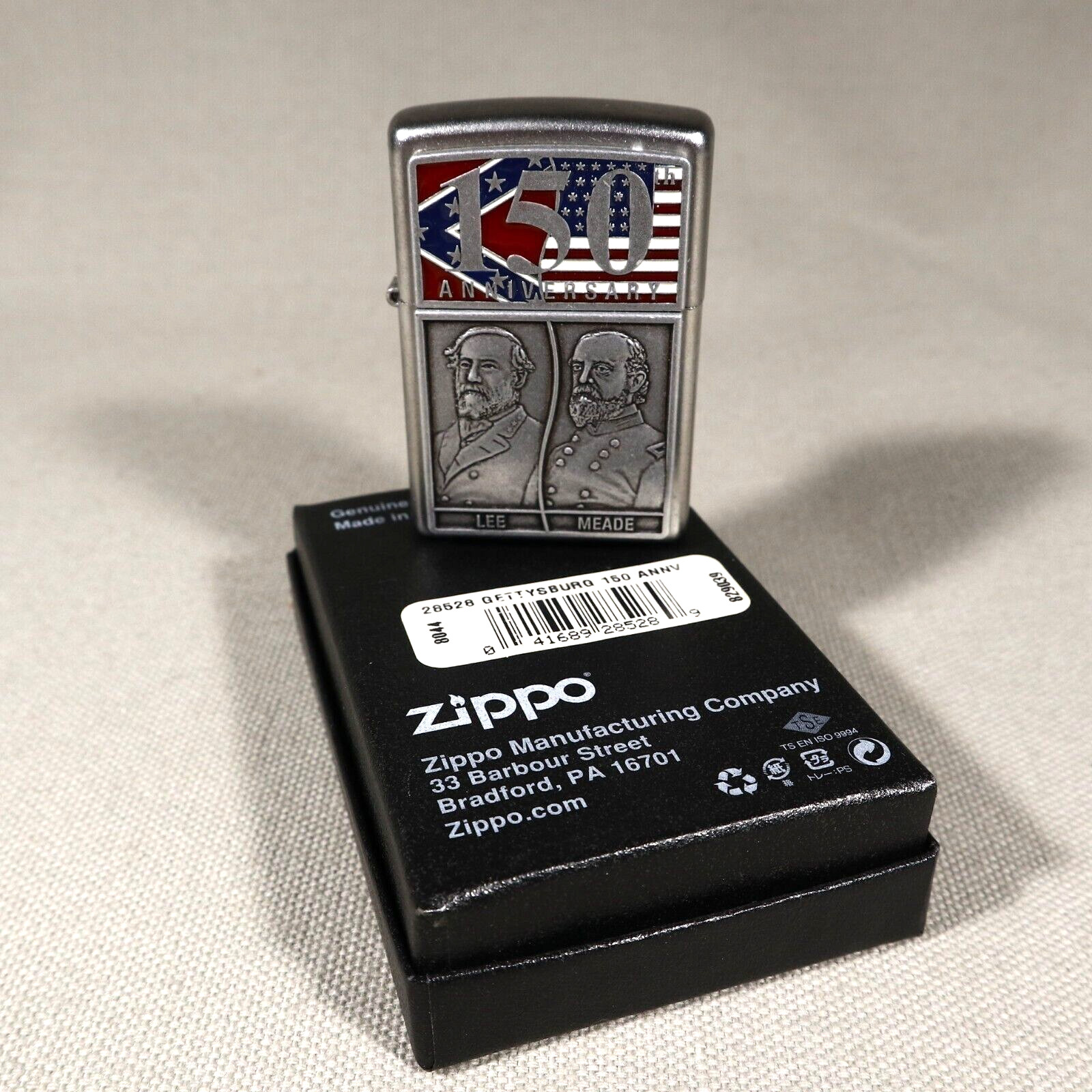 Gettysburg 150th Annv. Zippo Lee/Meade 7872 of 10000 2013