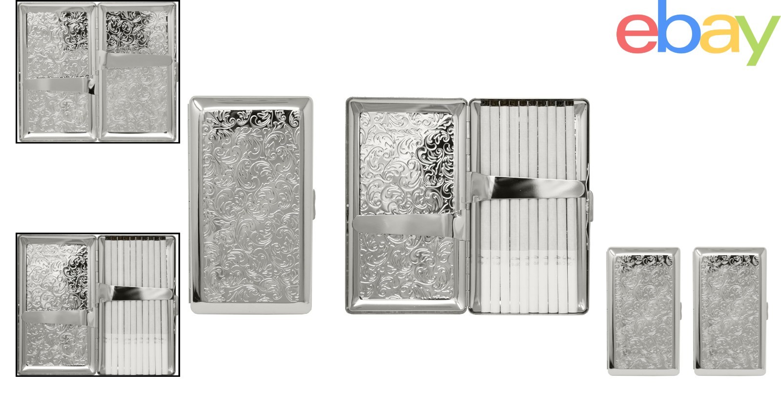 Set of 2 Vintage Style Cigarette Cases for 120mm, Ideal for Minimalist Use