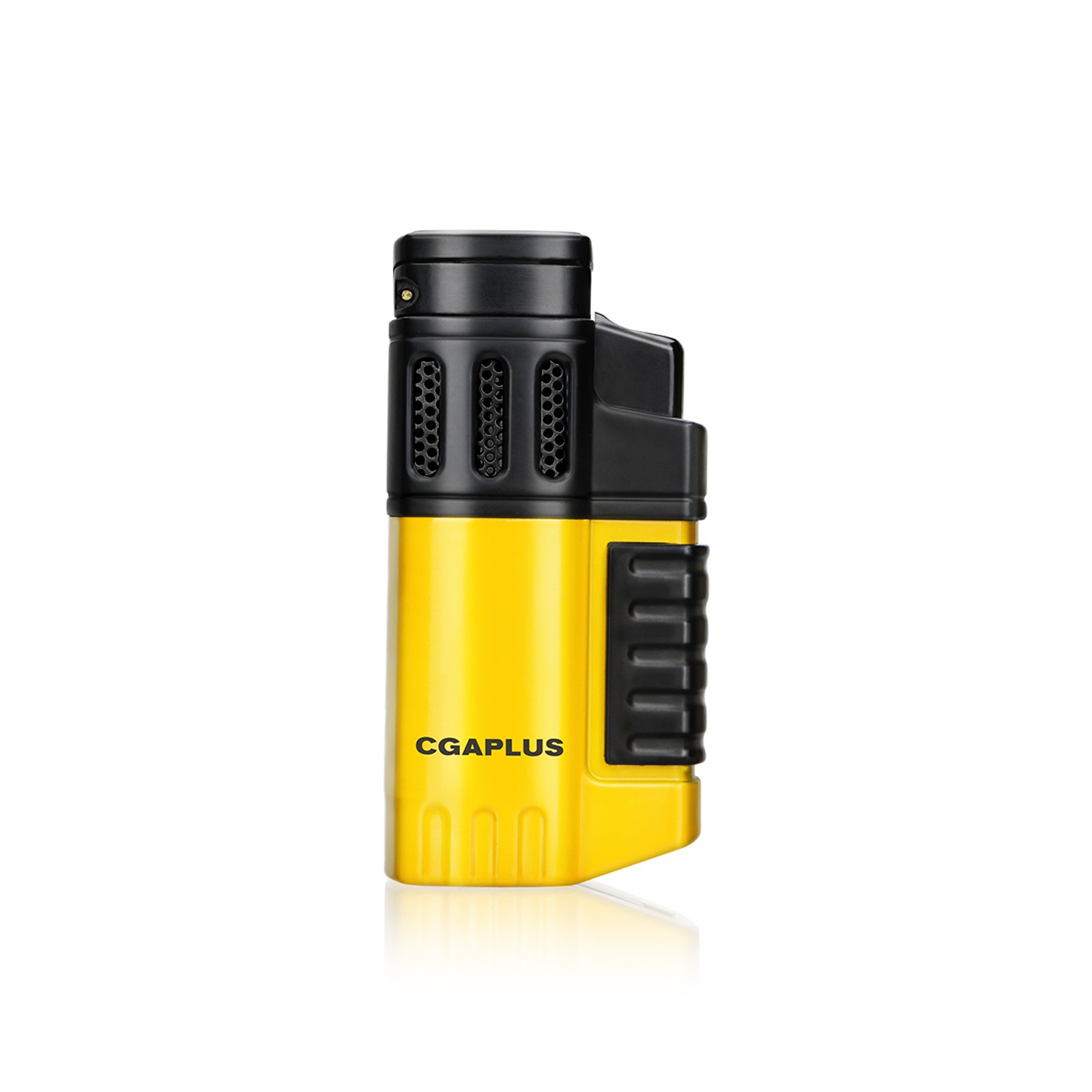 4 Torch Jet Flame Refillable Cigar Lighter with Punch Windproof Lighter