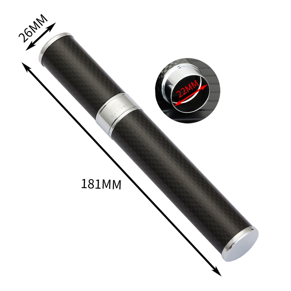 Windproof Torch Cigar Lighter Punch 3 Jet Flame Refillable V-cutter Cigar Tube