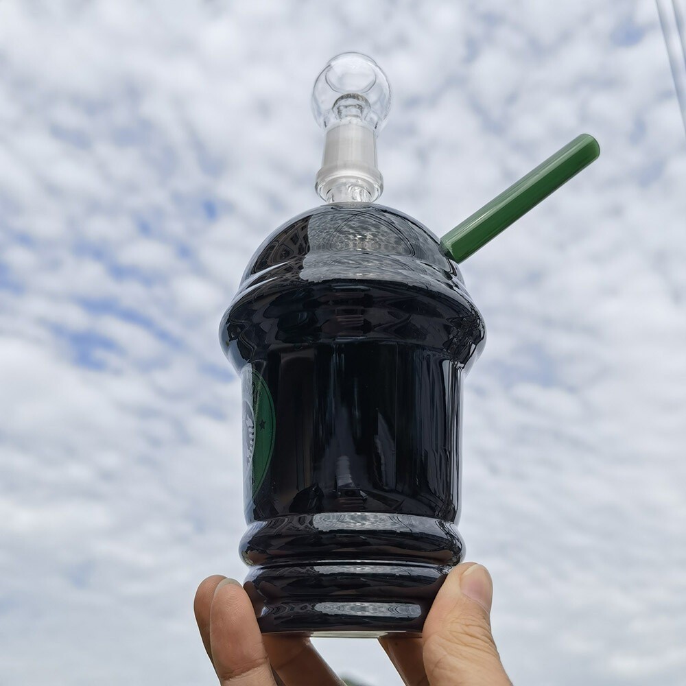 8inch Heavy Glass Bong Coffee Cup Hookah Water Pipe Smoking Pipes Bubbler Bongs