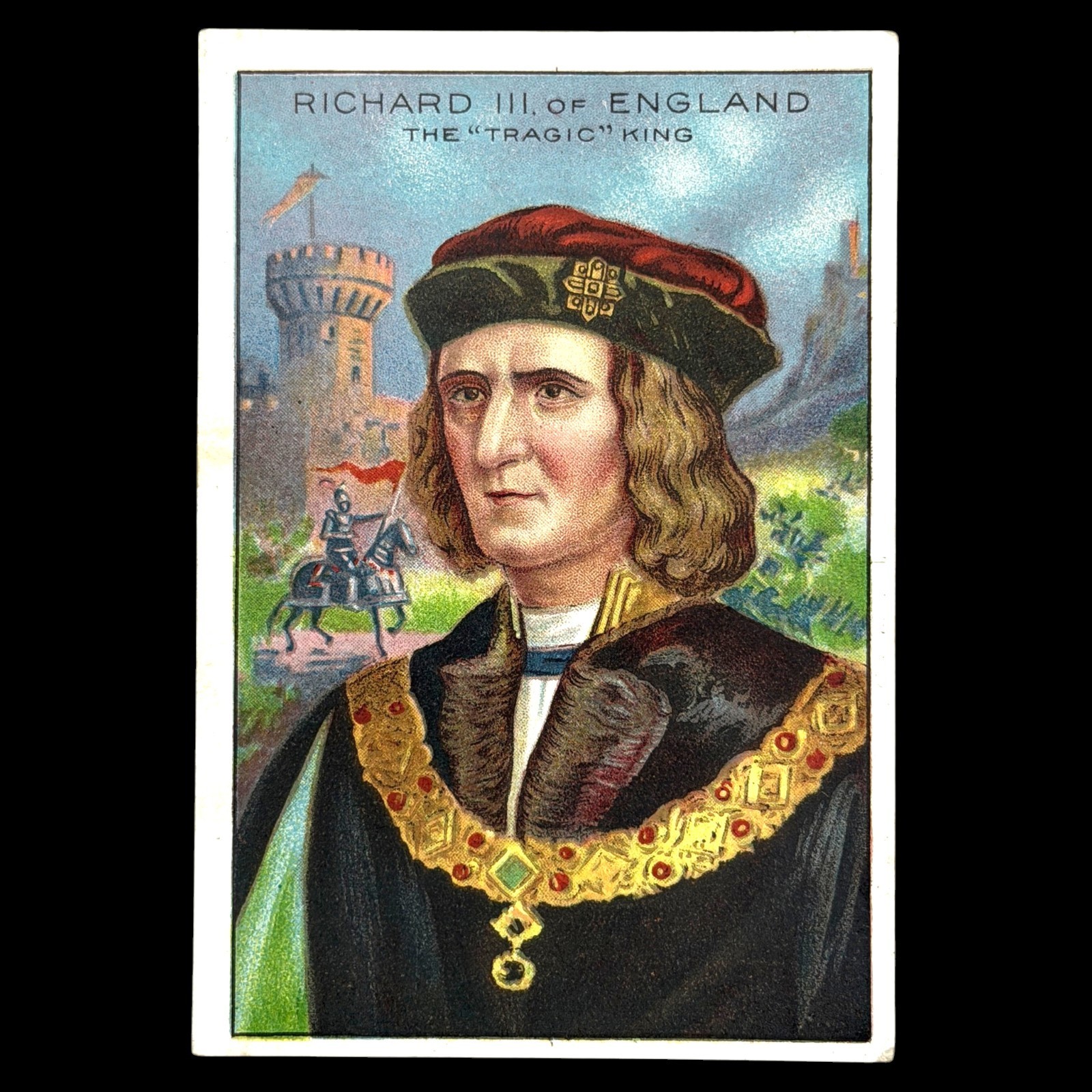 1911 Pan Handle Scrap Richard III England Men of History 2nd Series Tobacco Card