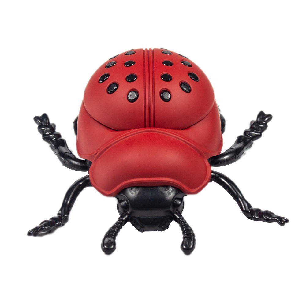 1.8” Ladybug Herb Grinder 4 Piece Zinc Alloy Tobacco Grinder Sharp Teeth Bug