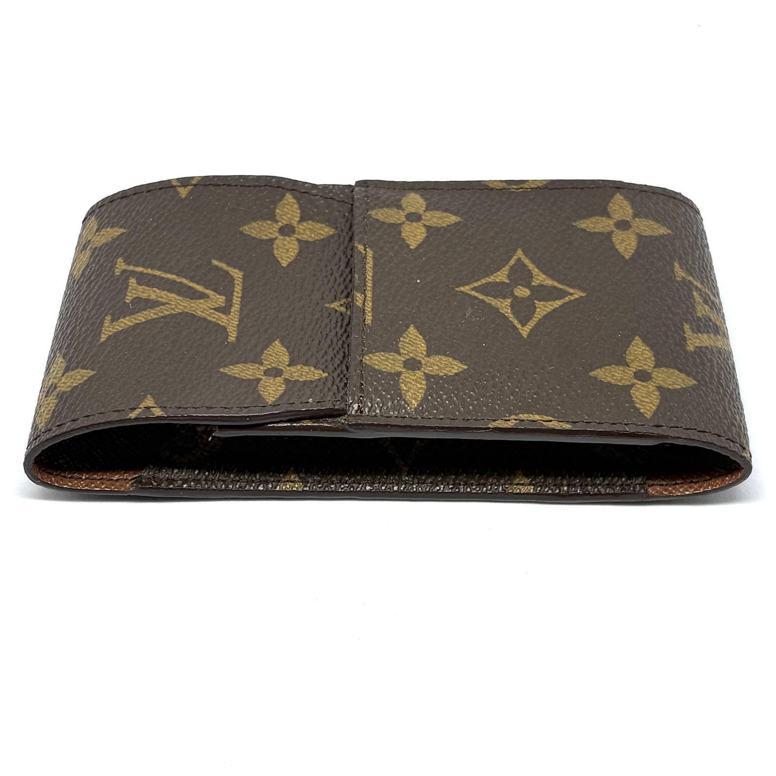 Authentic Louis Vuitton Monogram Etui Cigarette Case M63024 Brown LV Vintage