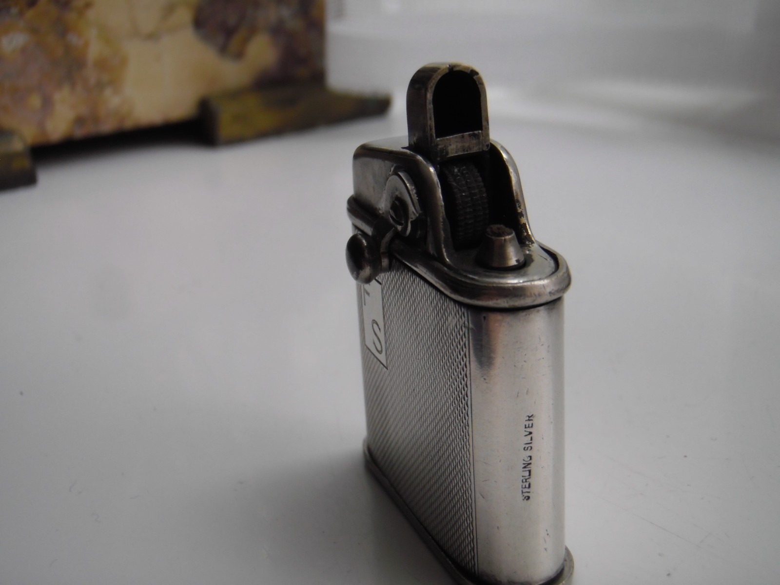 Rare Fork lighter, silver body wrap