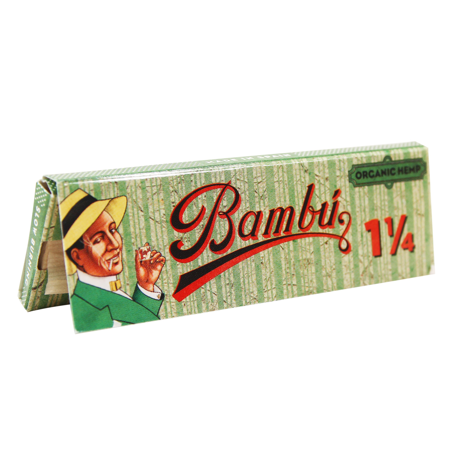 Full Sealed Box of Bambu Organic Hemp Cigarette Rolling Papers 1 1/4 /25 Booklet