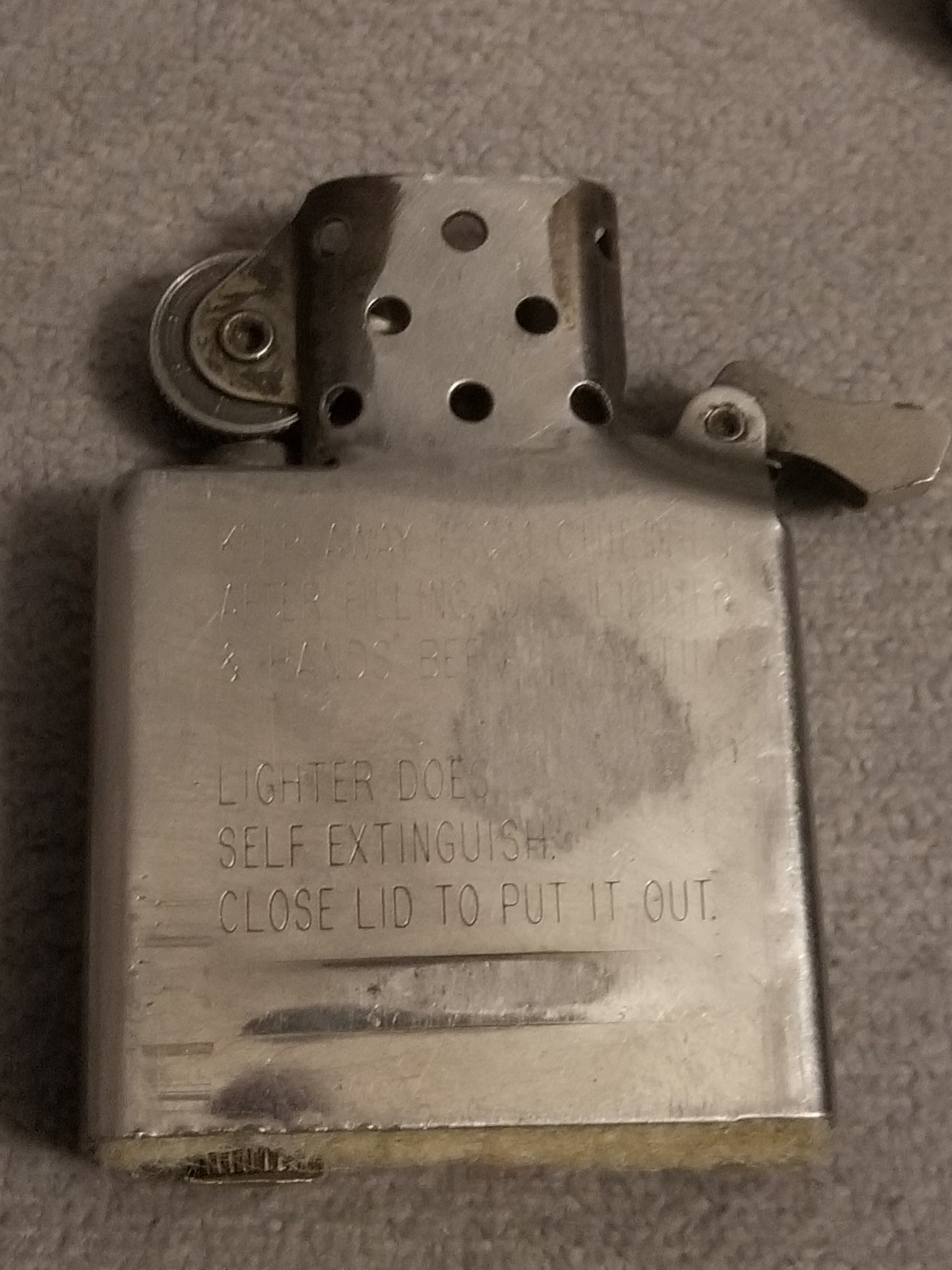 VTG 1950s Zippo Lighter “Robbins Co Chicago” Bradford Patent 2,517,191 PA USA