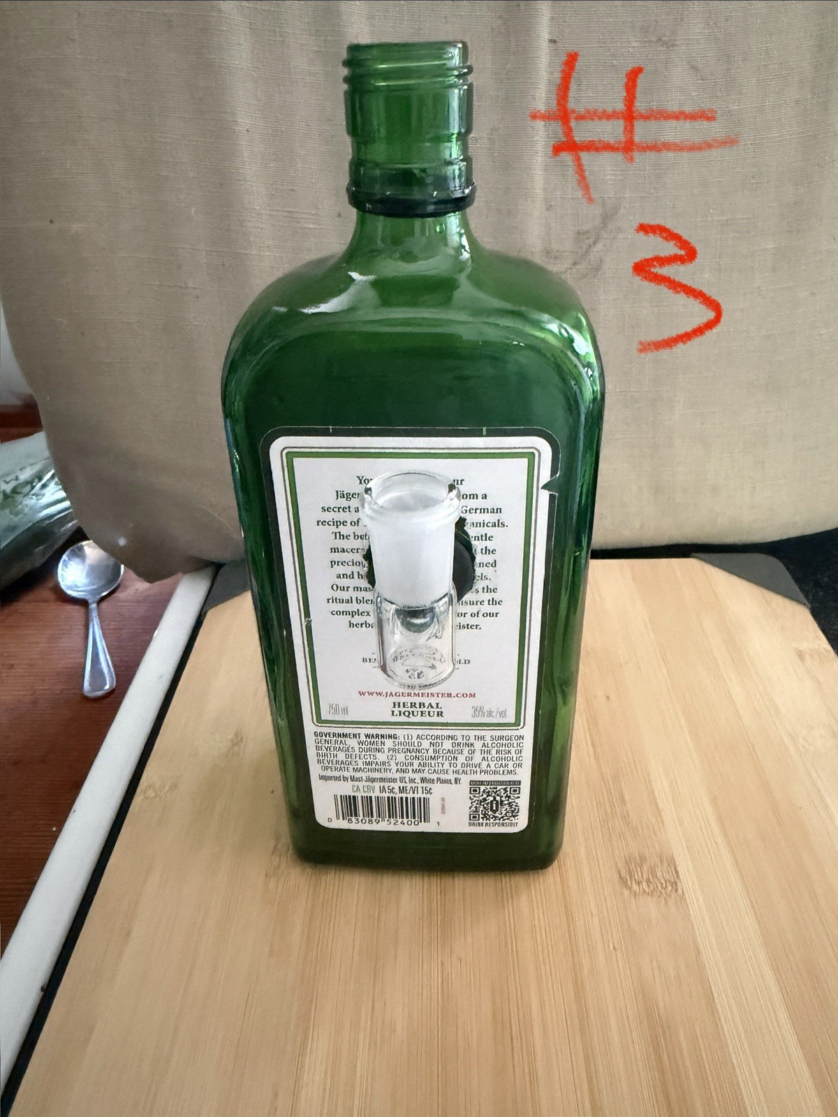 Jagermeister & Kraken Bottle Homemade Collectible Water Pipes