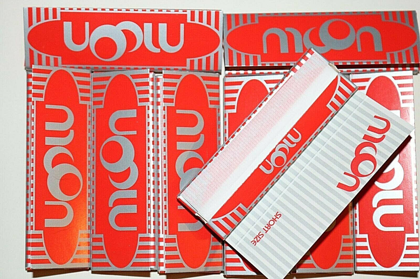 10 Packs Moon Red Rolling Papers Slow Burning 50 Leaves – Great Prices! 500 Lvs!