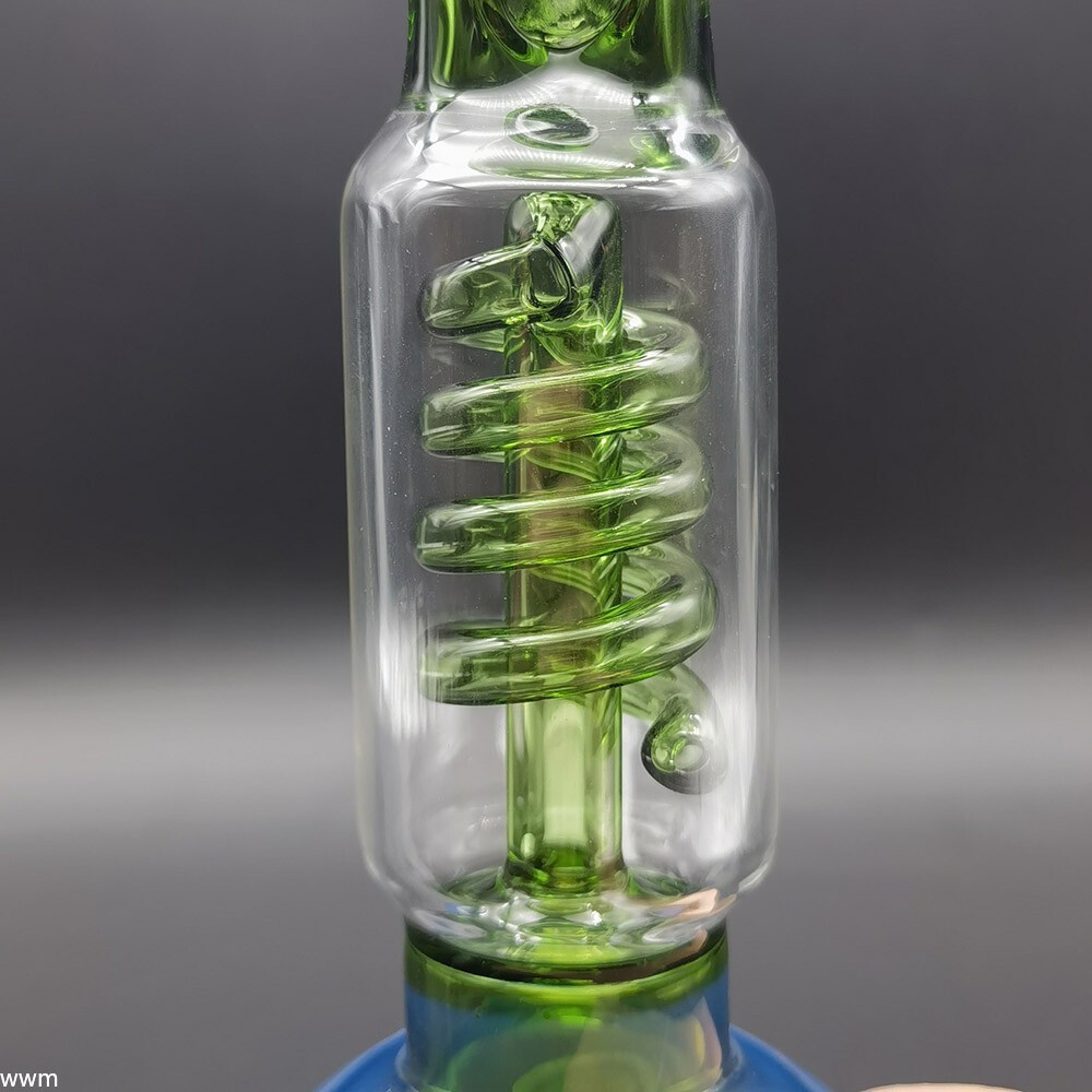 9.5 Inch Heavy Green Glass Hookah Water Pipe Bong Bubbler Smoking Pipe with Bowl